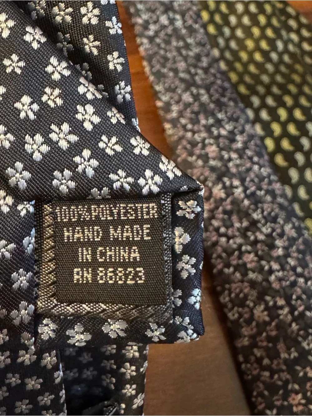 BERGAMO New York and Banana Republic Black, Navy, Paisley and Floral Ties